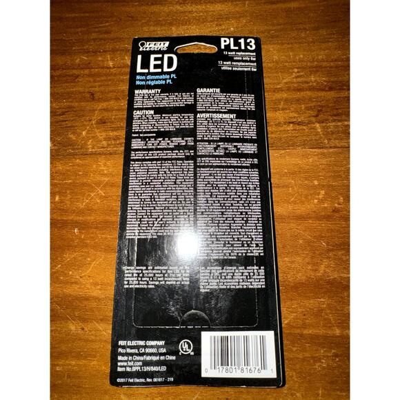 Feit Electric 2 Pin PL13 GX23 LED Bulb Cool White 13 Watt Lot of 2 - Picture 6 of 6